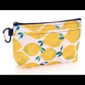 Clear Clip Pouch- Lemon NWT